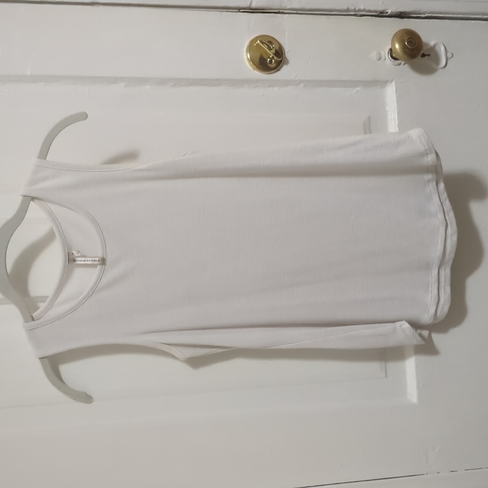 Banana Republic White Tank Top